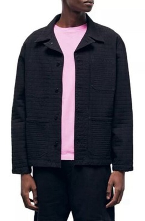 The Kooples NEW Workwear Denim Jacket Black Size Large L MSRP $365 SHIPS FAST